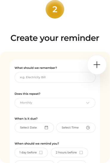 Create your reminder